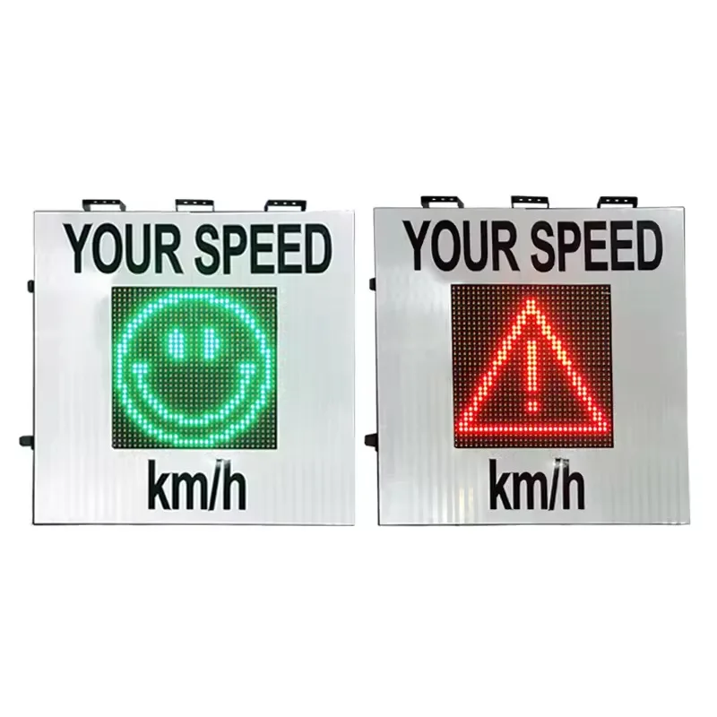 Customized Aluminum Solar  Speed Display Led  Warning Signs  radar Traffic Sign Smiling  Speed Sign for Highway Safety Custom