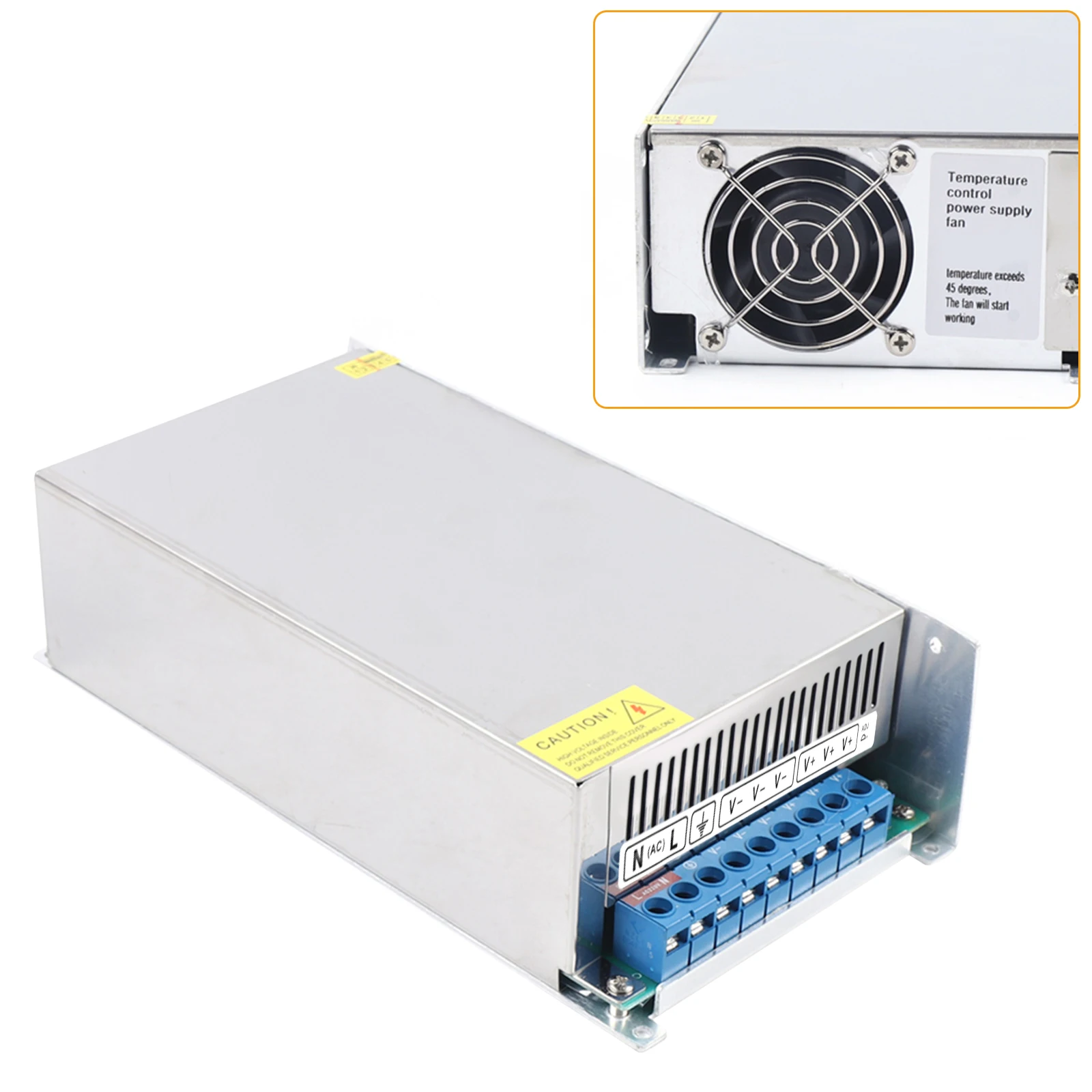 Switch Power Supply Driver, 1000W Transformer Converter,AC 220V DC48V Transformer Adapter,IP63 Safety Protection