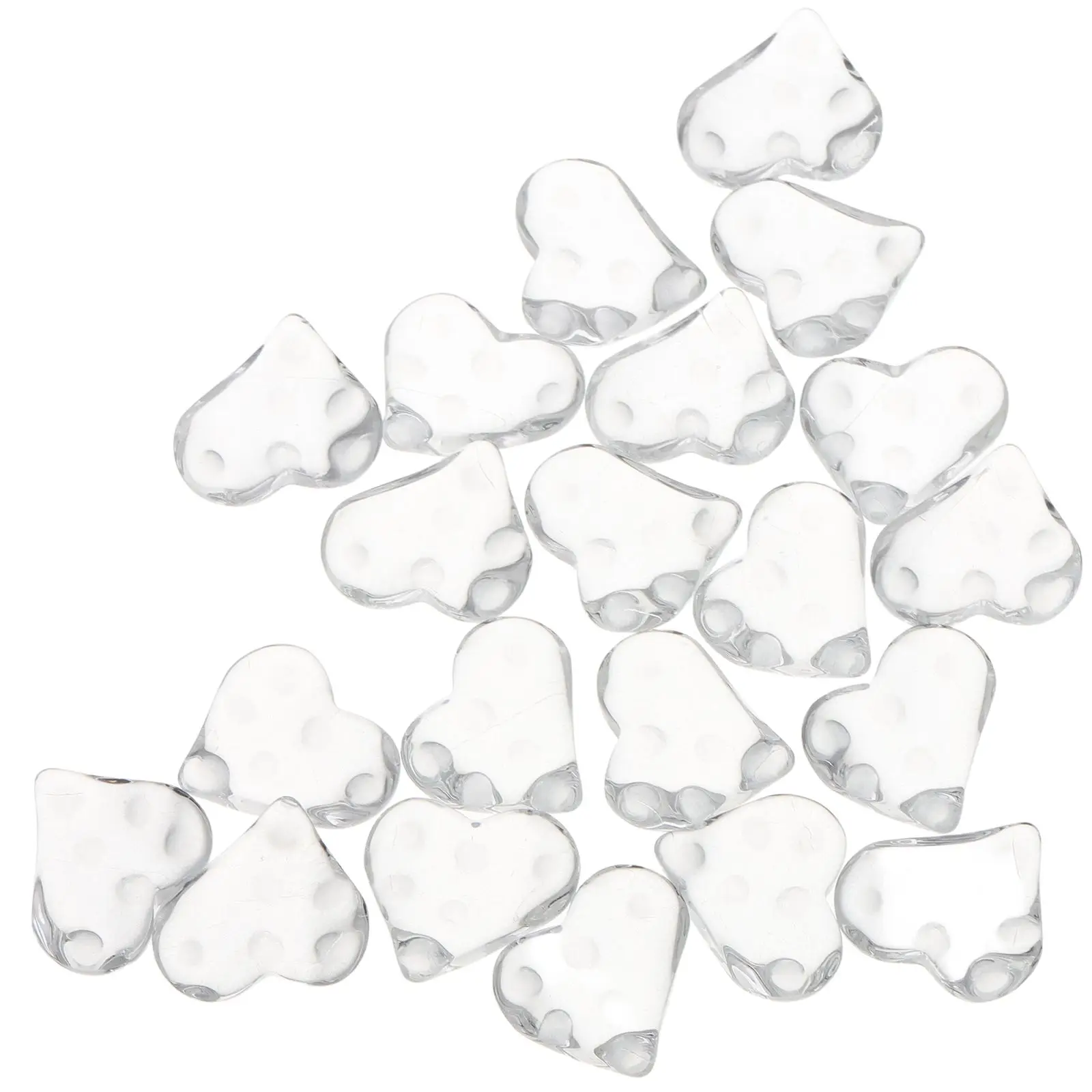 

20 Pcs Glass Manicure Color Card Nail Art Polish Display Transparent Displayboard