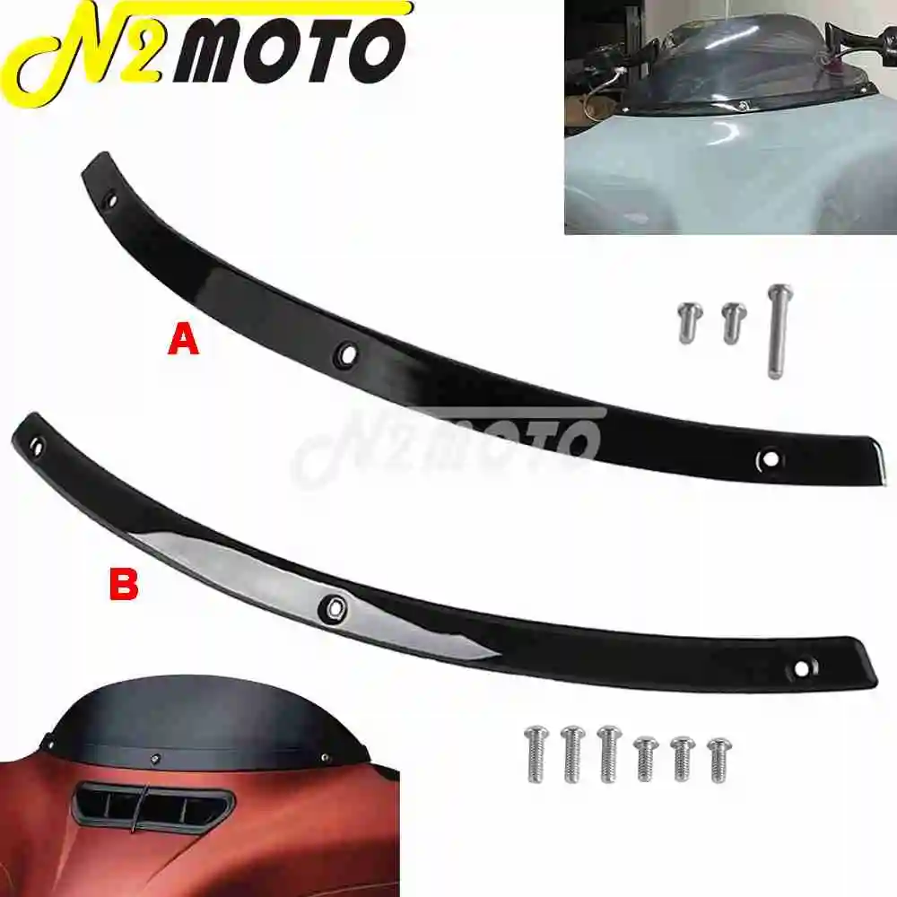 

Touring Windshield Front Trim Motorcycle Windshield Accessories For Harley Street Glide FLHX FLHXS Electra Glide Ultra Limited