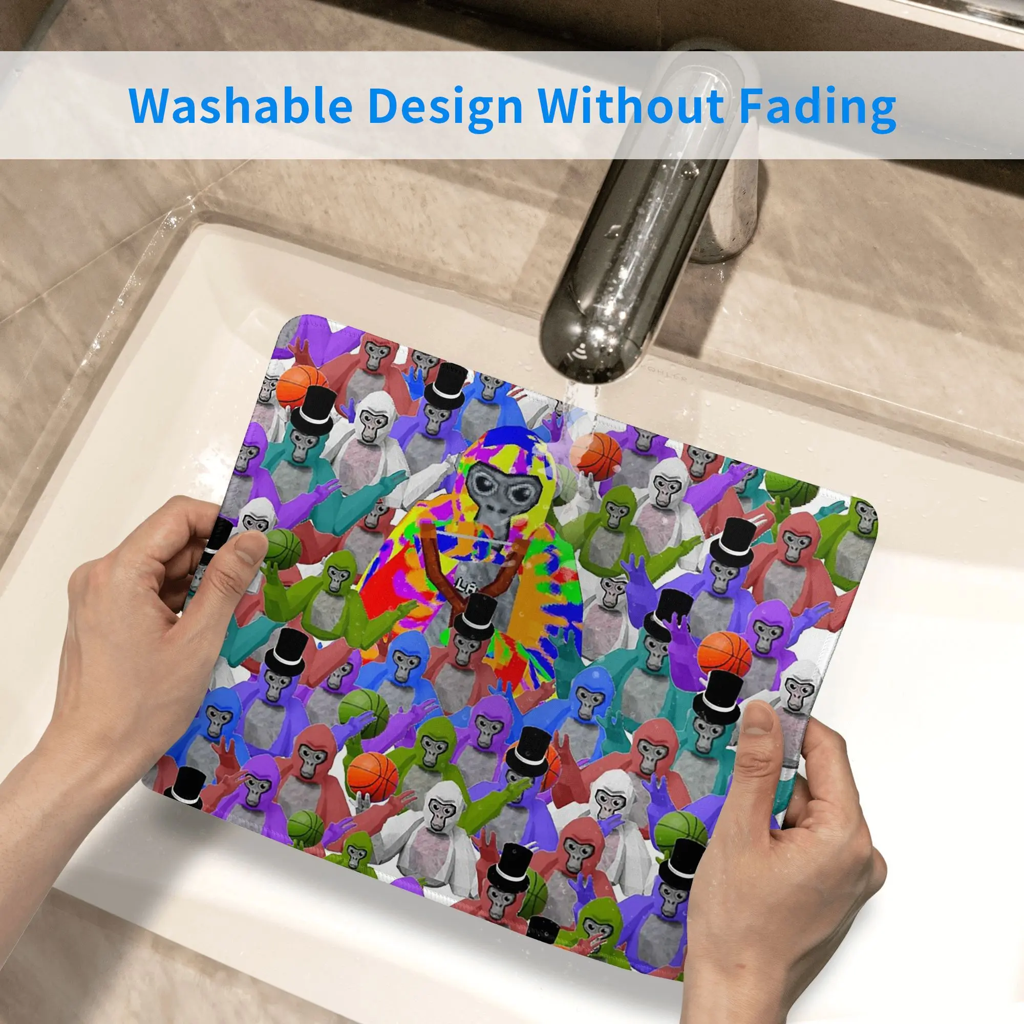 الغوريلا العلامة القرد فسيفساء نمط ماوس الوسادة الكمبيوتر لوحة المفاتيح ماوس حصيرة ألعاب الكمبيوتر المحمول حصيرة مكتب الملحقات الجدول الحصير