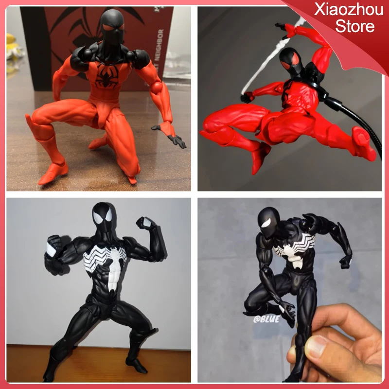 

Hot Sales Spider Figure Ct Toys Black Red Symbiote Spider Man Toy Black Venom Anime Action Figure Figurine Statue Model Toys