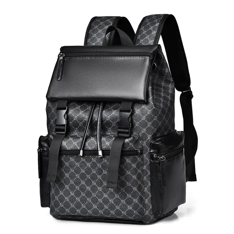 Mochila para ordenador portátil de gran capacidad para hombre, morral escolar de poliéster Softback para viaje de negocios y ocio, China continental