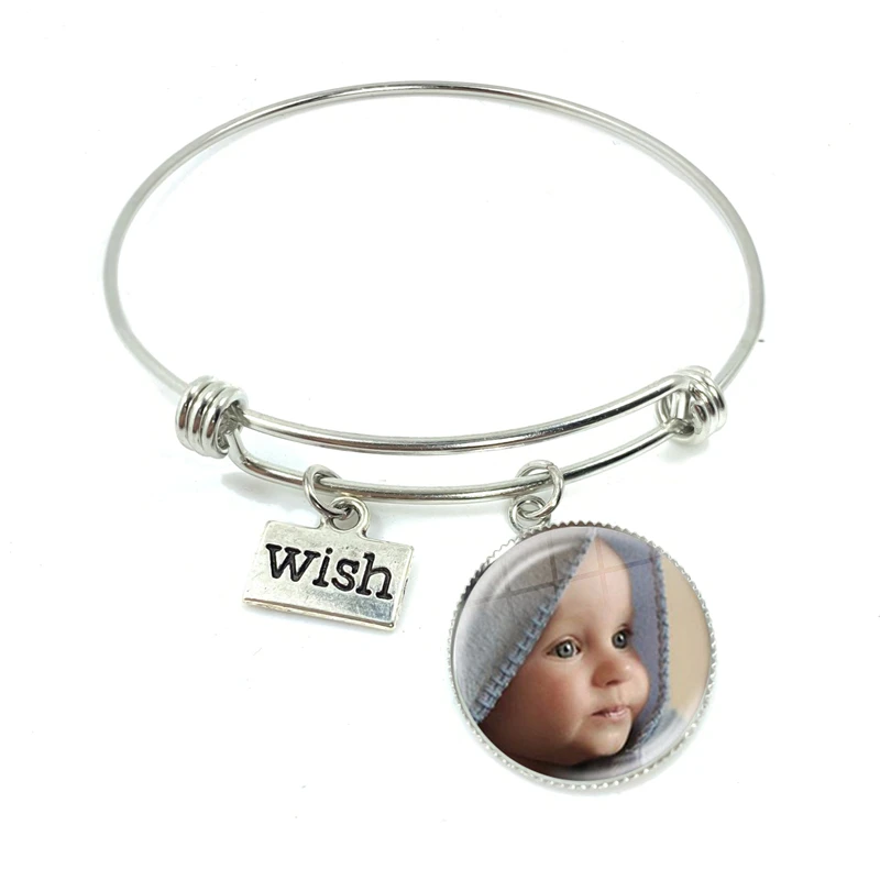 Personalized Custom Bracelets Photo Mum Dad Baby Children Grandpa Parents Custom designed Photo Gift For Family Anniversary Gift
