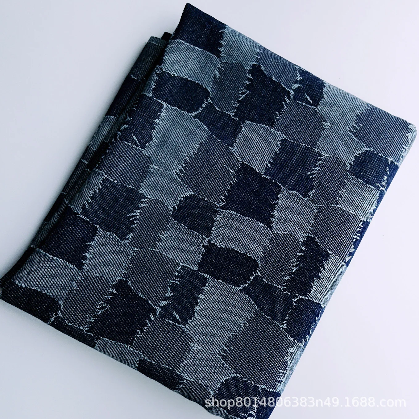 

Polyester Cotton Plaid Washed Jacquard Denim Fabric Wide Denim Fabric Denim Fabric Washed