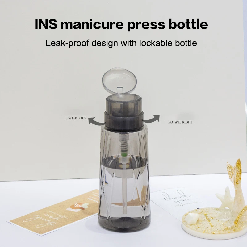 【HBS-7 】 Nail Everyday illable HI Africsouhaits Pompe Distributeur Nail Art Verhéritage Dissolvant Nettoyant Maquillage Bouteille Manucure Outil