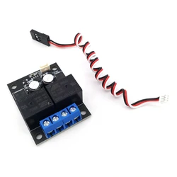 Controller motore cc spazzolato 7-28V 20A ricevitore a 2 vie interruttore di controllo relè avanti retromarcia 5V/300MA UBEC per auto modello RC