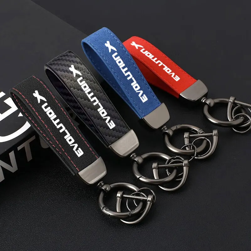 Fashion Keychain Lanyard Business Gift Key Chain Men Women Key Strap Waist Wallet KeyChains Keyrings For Mitsubishi Evolution-X