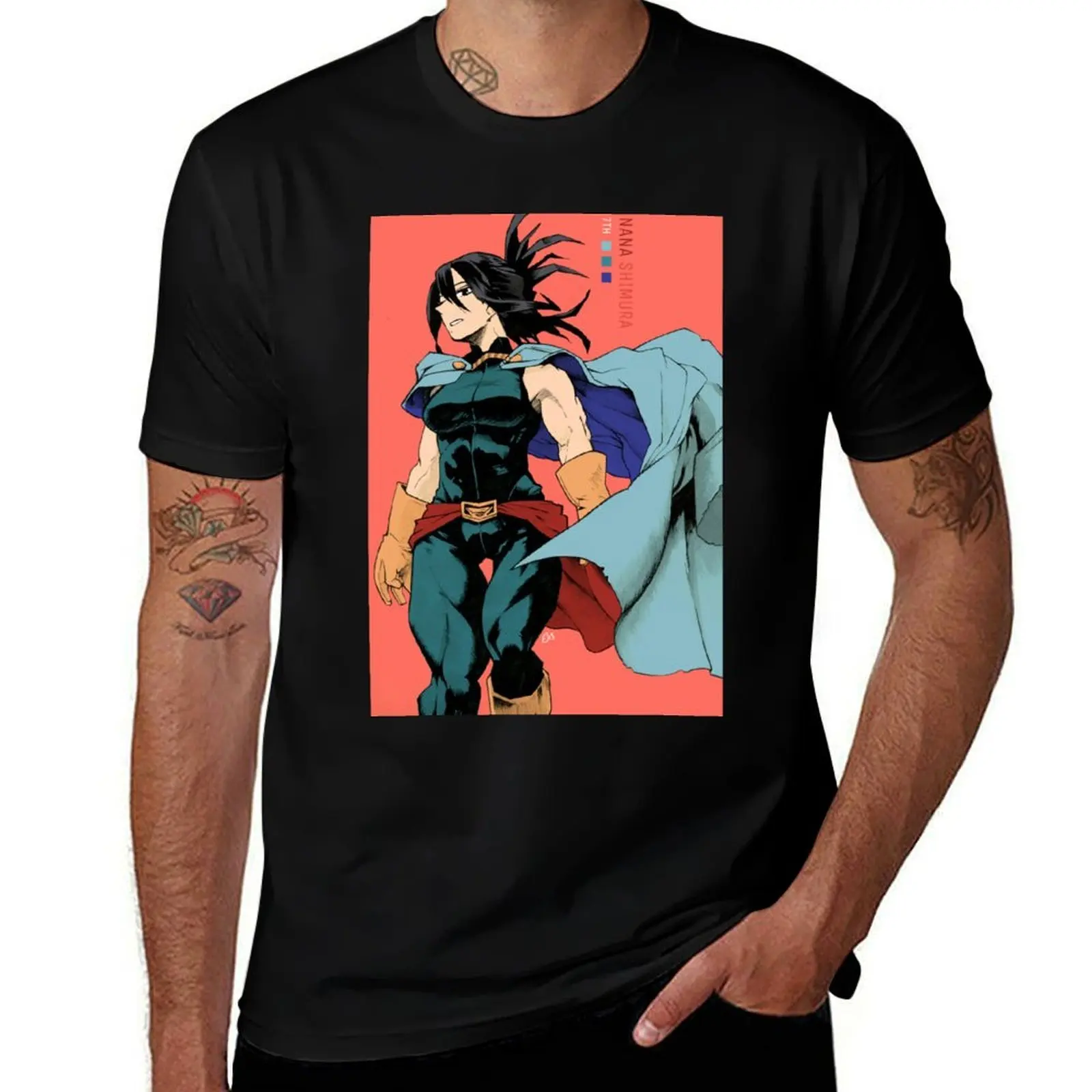 

NANA Shimura - 7-я футболка, мужская футболка, футболка с рисунком, персонализированная футболка с аниме, футболка