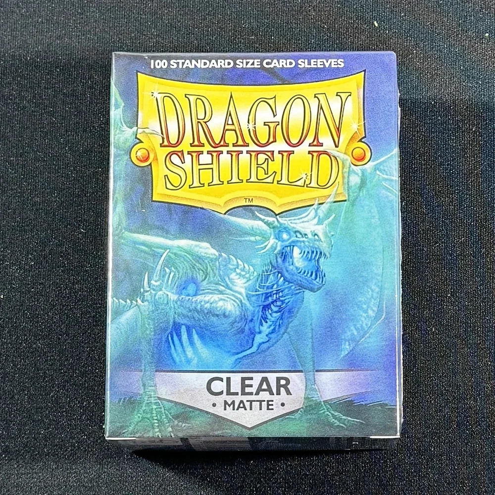 100ct Dragon Shield Matte Clear TCG Standard Size Sleeves PKM Cards Protector MTG/PTCG Covers 66x91mm