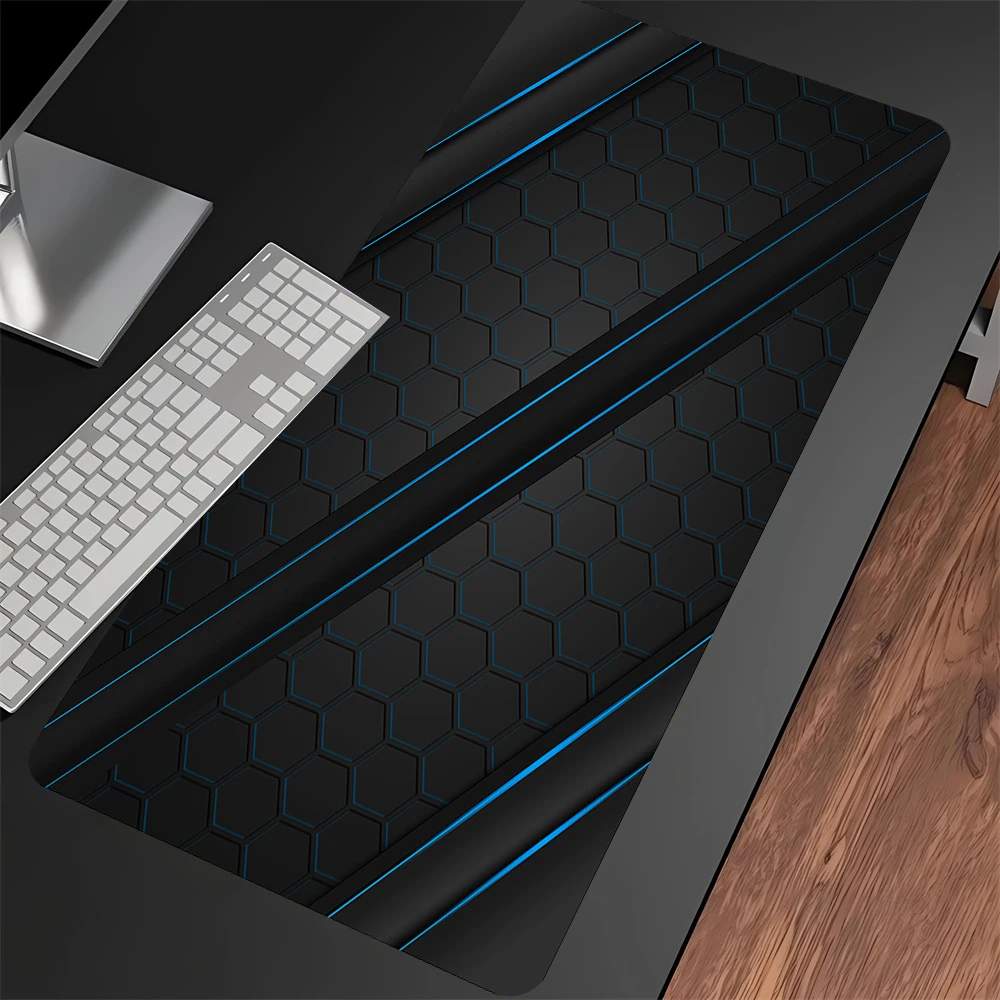 Hexagon Geometric Mouse Pad Desk Mouse Pad Cute HD Desk Mat Extended Gaming Keyboard Mats Large XXL Gamer Mousepad 90x40cm