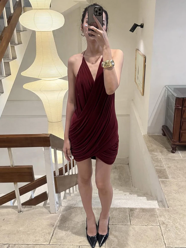 Weird Puss Patchwork Cross Dress Women Elegant Sleeveless Stretch Midnight Birthday Party Clubwear Hottie Skinny Simple Bodycon