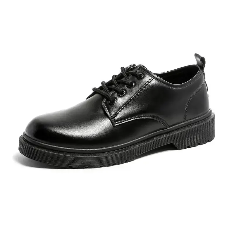 Chaussures plates italiennes en cuir véritable pour hommes, chaussures provoqué faites à la main, lacets Parker carrés, fête d'affaires, chaussures sociales, luxe