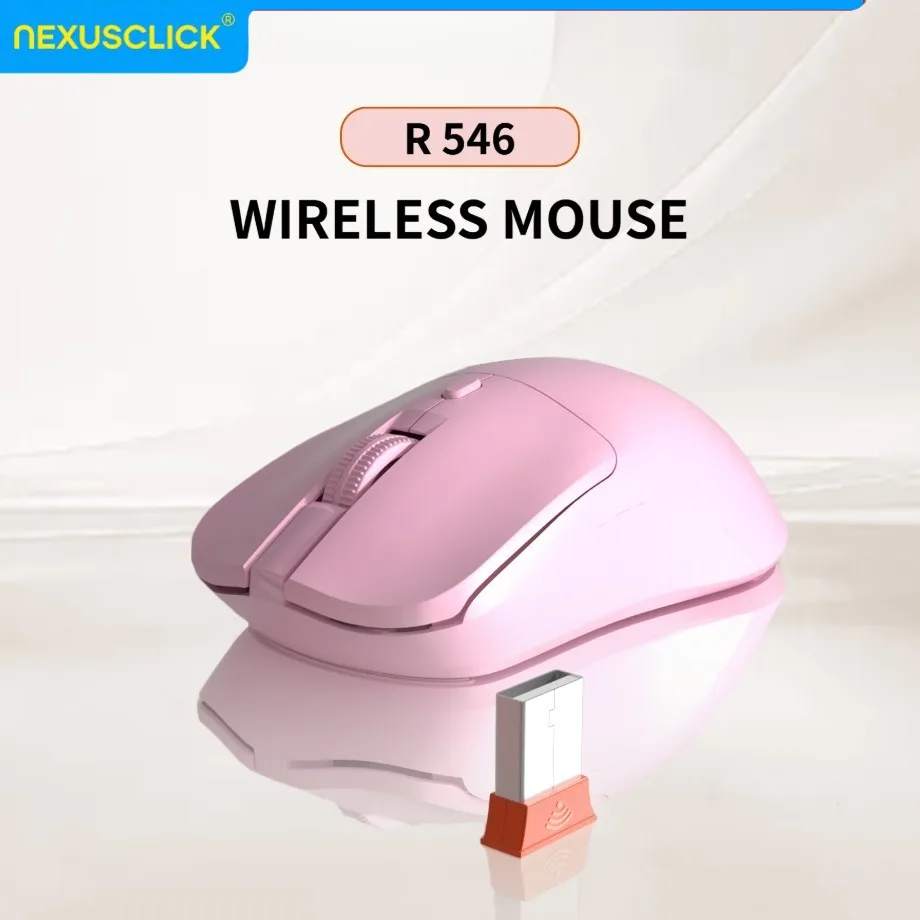 NexusClick 55g Lightweight Silent Mouse, 2.4G Wireless 3‑DPI Power Saving Mouse, Plug & Play for Home Office student Travel Work