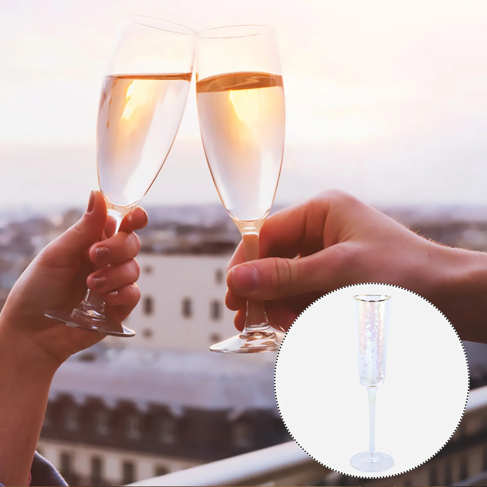 

1Pcs Crystal Glass Wine Cup Long Time Use Stylish Eyecatching Design Home Wedding Decoration Gift Glass