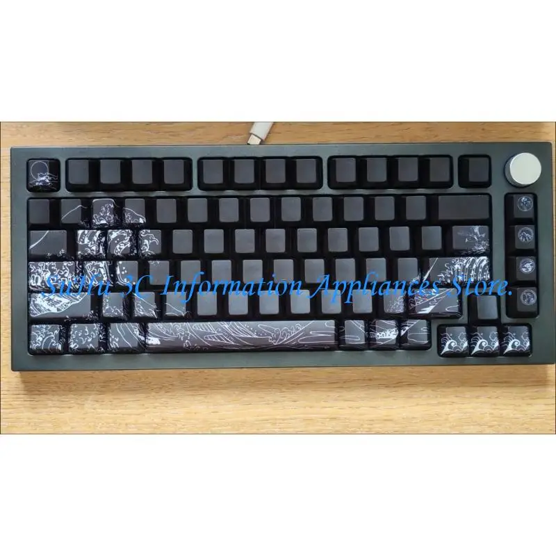 

Колпачки для клавиш PBT Dying Sublimations 127Key Fynmi Ukiyo e Cherries Profile с гравировкой сбоку для механических клавиатур,