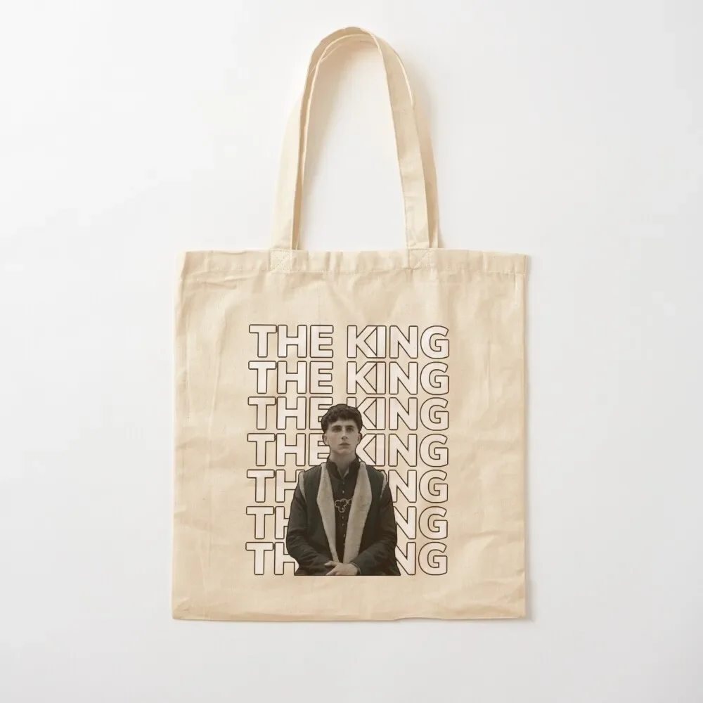 Timothée Chalamet The King Tote Bag hand bags custom fabric bag tote bag custom