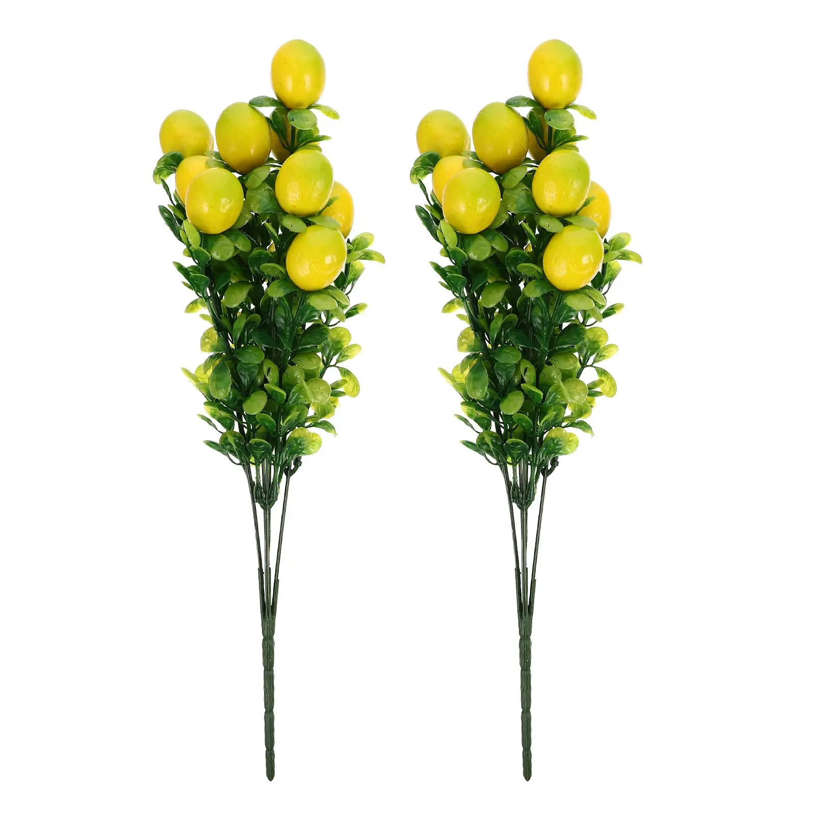 

2 Pcs Artificial Fruit Decoration Fake Branches Fruits Table Centerpiece Store Faux Plastic Plants Creative