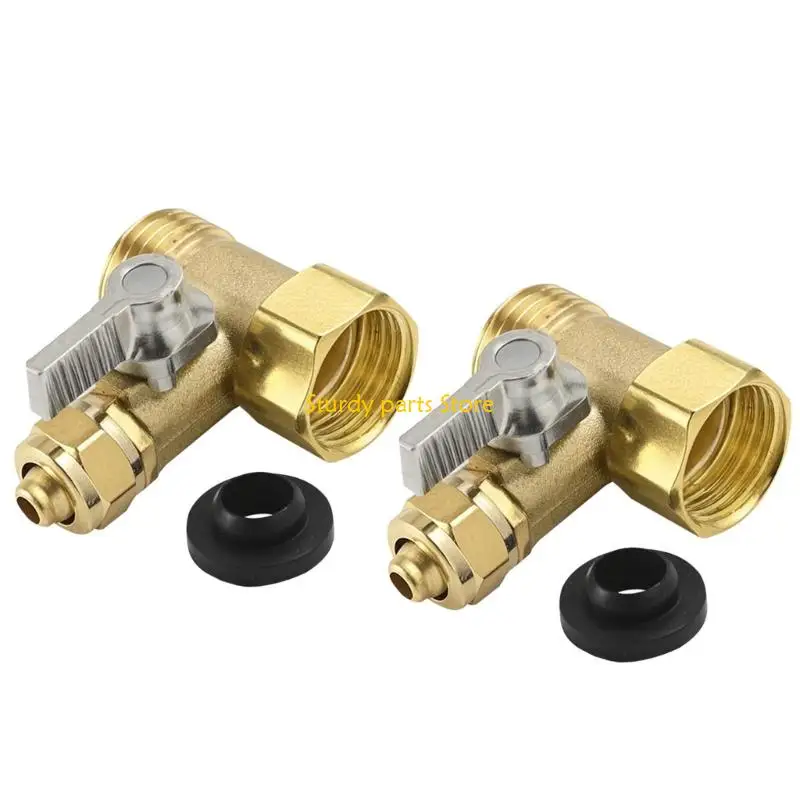 

97QC Universal Brass Inlet Control Valves with Triple Port Designs Simple Installs For Hassle Pipe Maintenance