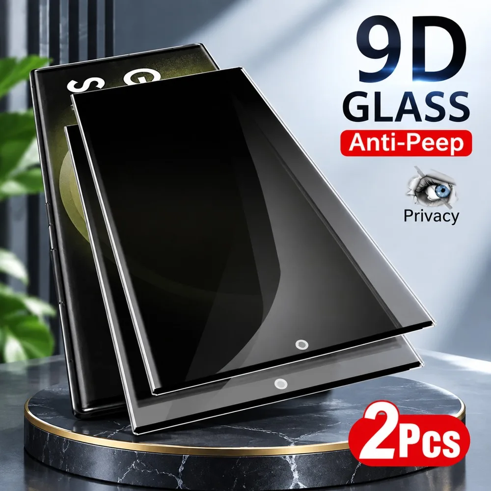 2PCS Anti Spy Screen Protector For Samsung Galaxy S23+ S23 FE Privacy Tempered Glass For Samsung Galaxy S23 S23 Ultra