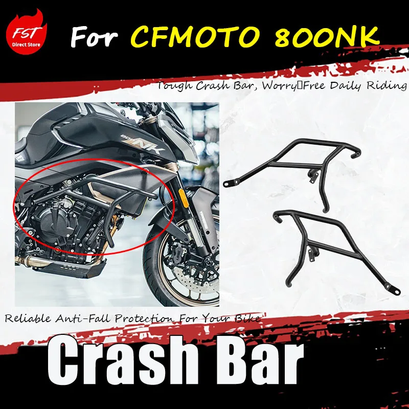 For CFMOTO 800NK modification accessory: steel guard bar for protection against falls, competitive guard bar