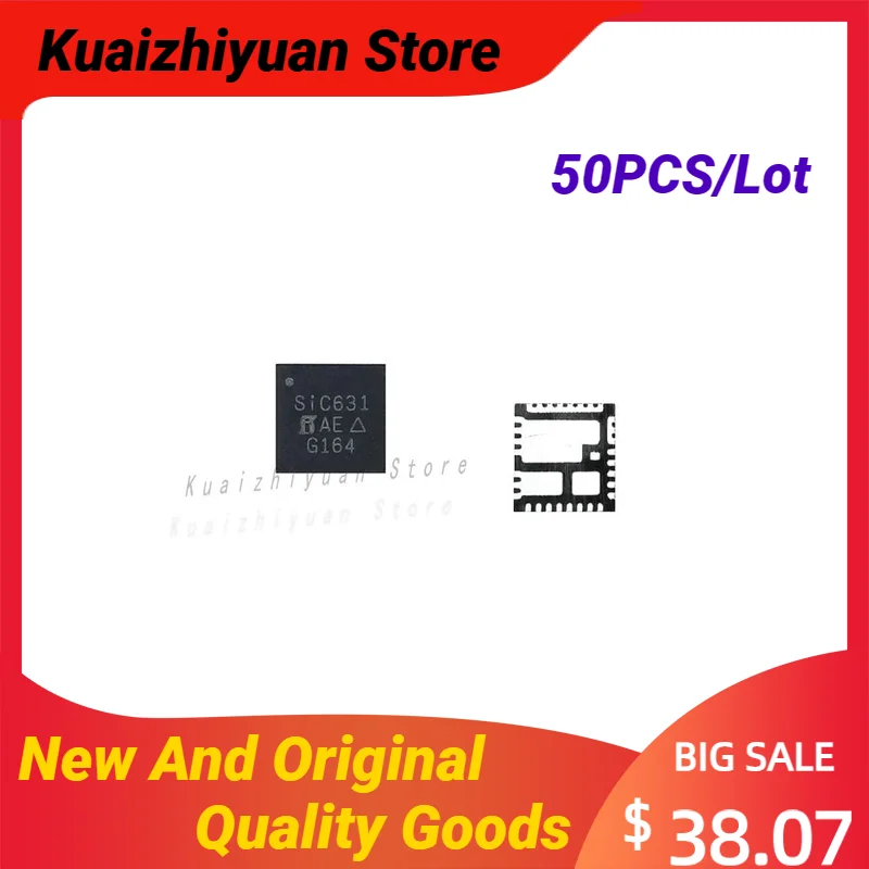 

50PCS/Lot New And Original SiC631CD-T1-GE3 QFN SiC631CD 5.5V 50A VRPower Power Stage Quality Goods