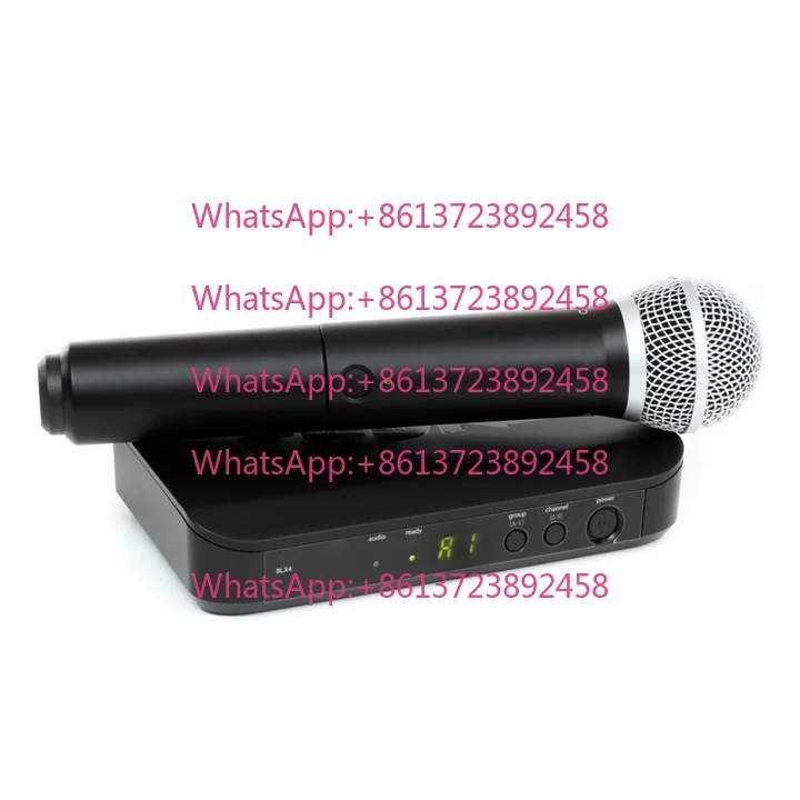 Professional 2-Channel UHF Handheld Microphone BLX24 BLX4 BETA58A With XLR Connector For Church Karaoke Singing