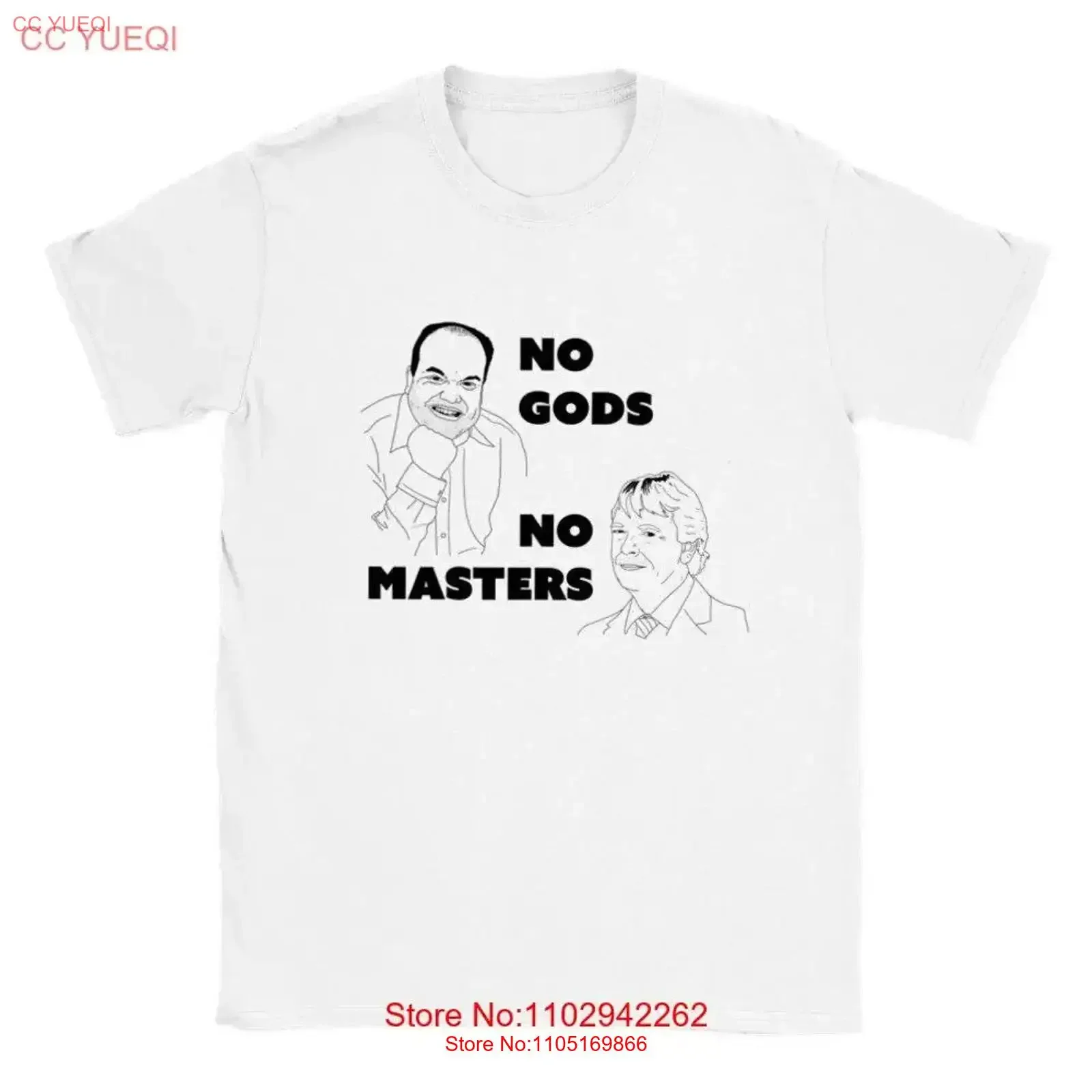 No Gods Masters Anarchism Labour Slogan Barry Evans Ian Beale chip empire soap opera Classic T Shirt vintage Washed Unisex