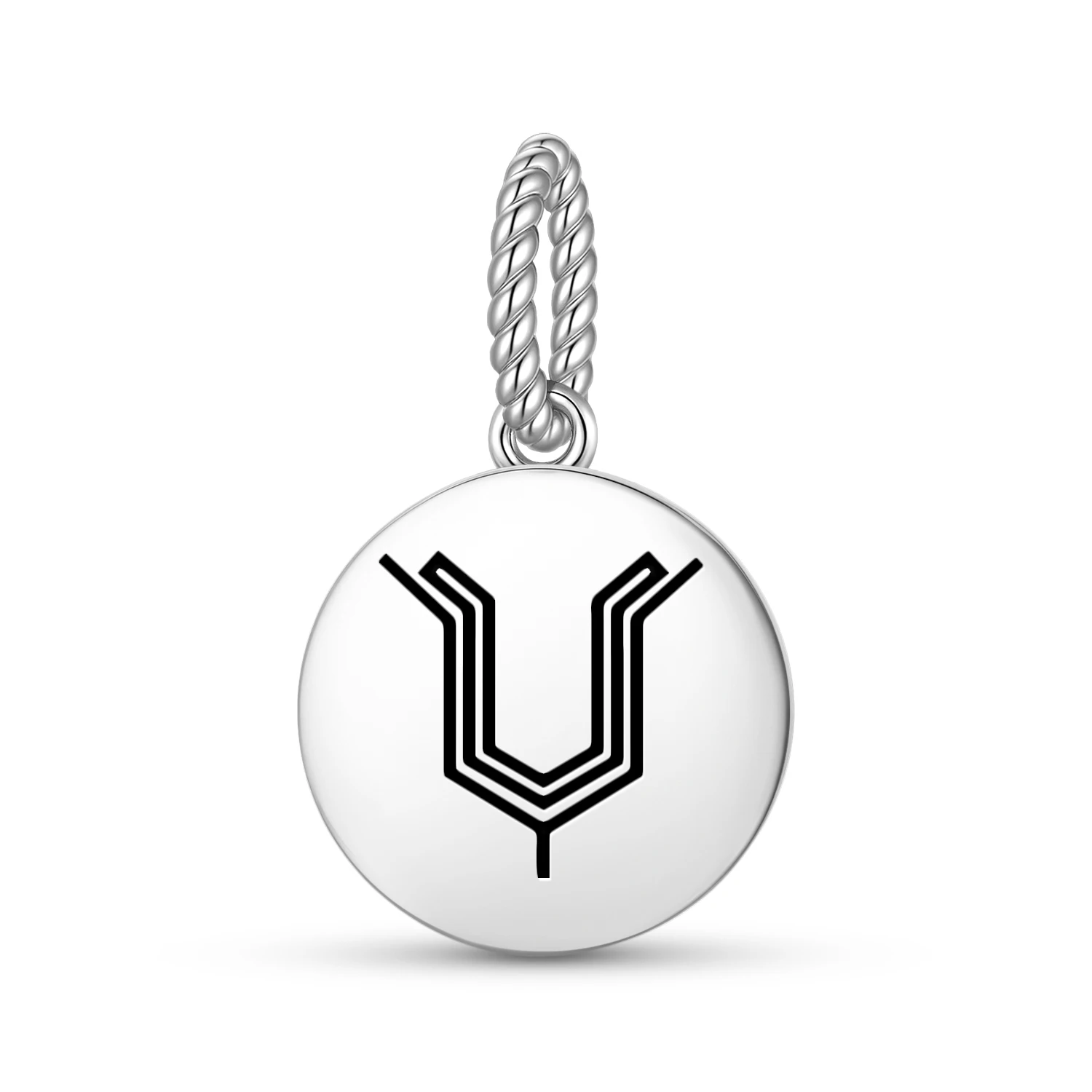 

Persian Tulip Pendant 925 Sterling Silver Symbol Charm Bead for Women Bracelet Necklace Jewelry Fashion