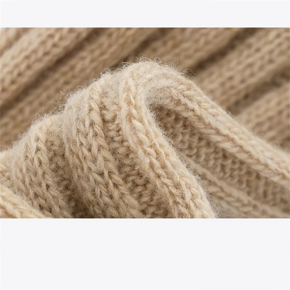 1 pair Autumn Winter New Pile Calf Socks Women Wool Knitted Mid-length Foot Cover Korean Casual Leggings Ladies Leg Warmers Gift