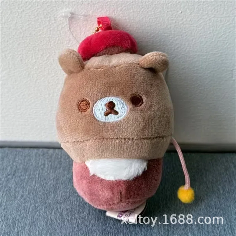 Nette Cartoon Rilakkuma Halloween Kürbis Geist Plüsch Spielzeug Anhänger Schöne Erdbeere Kaninchen Flauschige Puppen Schlüsselbund Urlaub Geschenke