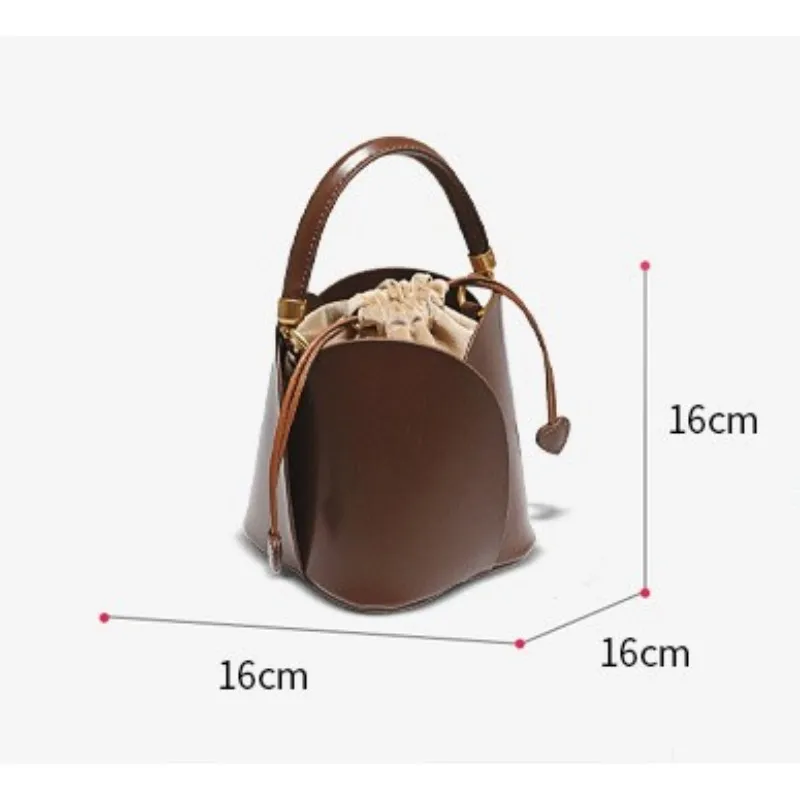 Jamhoo New Mini Bucket Bags For Women Petal Luxury Design Handbag Shoulder Messenger Bag Drawstring Women\'s Bag сумка женская