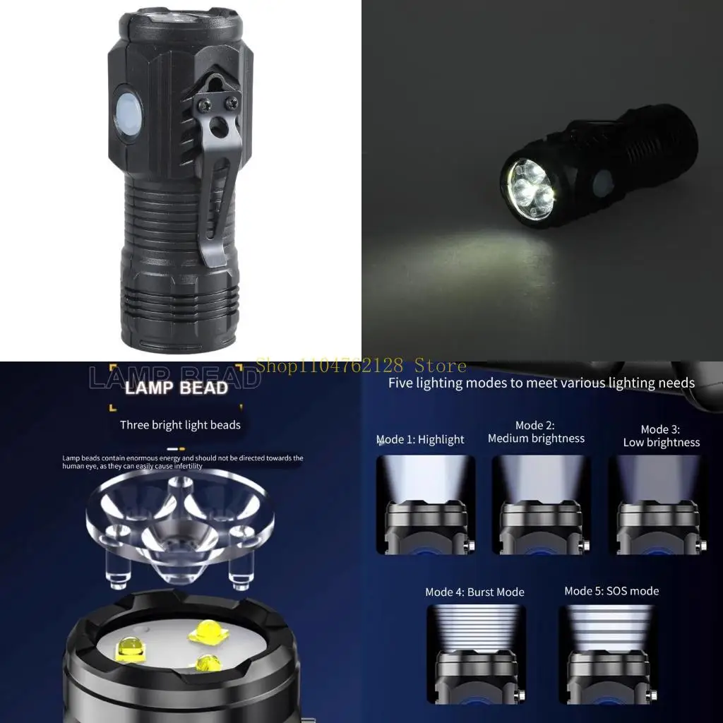 

Перезаряжаемые мини-фонарики, уличные карманные фонарики, светодиодная вспышка с высоким люменом, лучшая распродажа