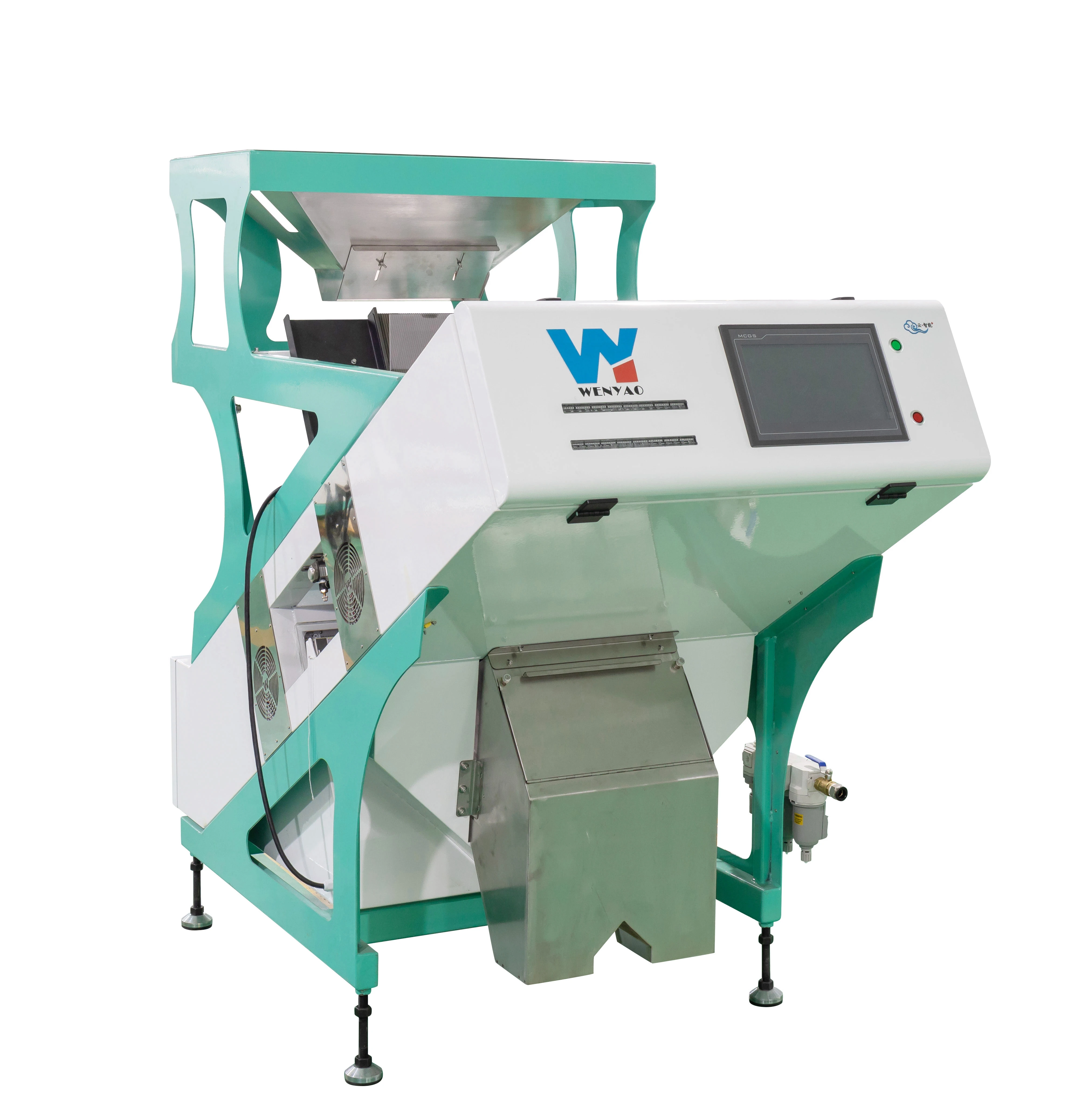 Multipurpose Dried Vegetables Garlic Carrot Granule Onion Potato Flakes AI CCD Optical Color Sorting Machine Wifi Remote Control