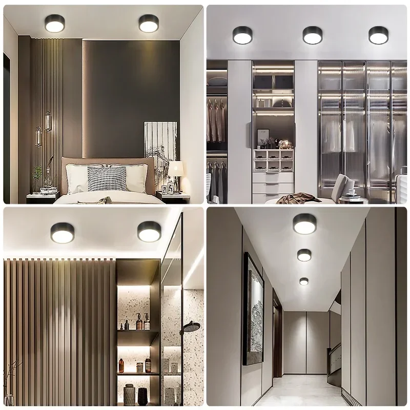 Surface Mounted LED Downlights 220V Panel Spot Lamp 5W 10W 15W 25W For Room Bedroom Living Room Aluminium Ceiling Lighting