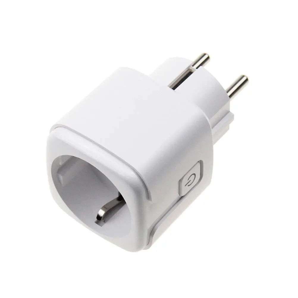 

WiFi Outlet with App Control White Eu Plug Energy Saving Wireless Socket for Lights Fans Chargers Kitchen Devices