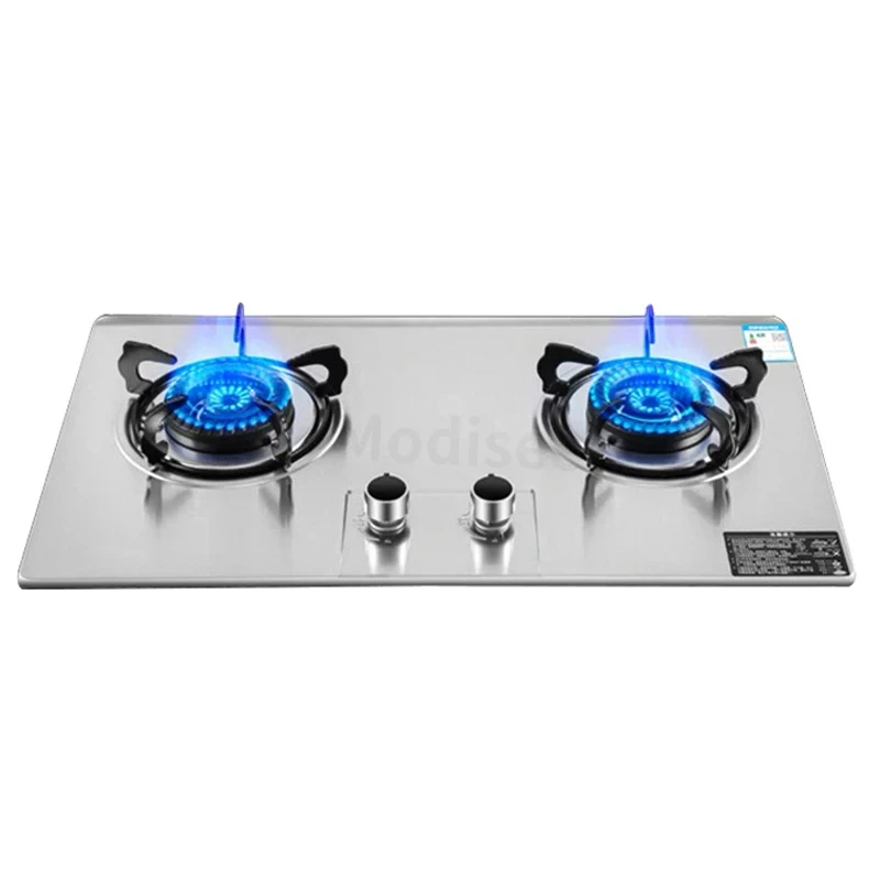 8.5Kw Gasfornuis Dubbele Kachel Huishoudelijk Ingebouwd Aardgas Vloeibaar Gas Timing Kachel Fierce Fire Stove Desktop Dual Use Keuken - afbeelding 1