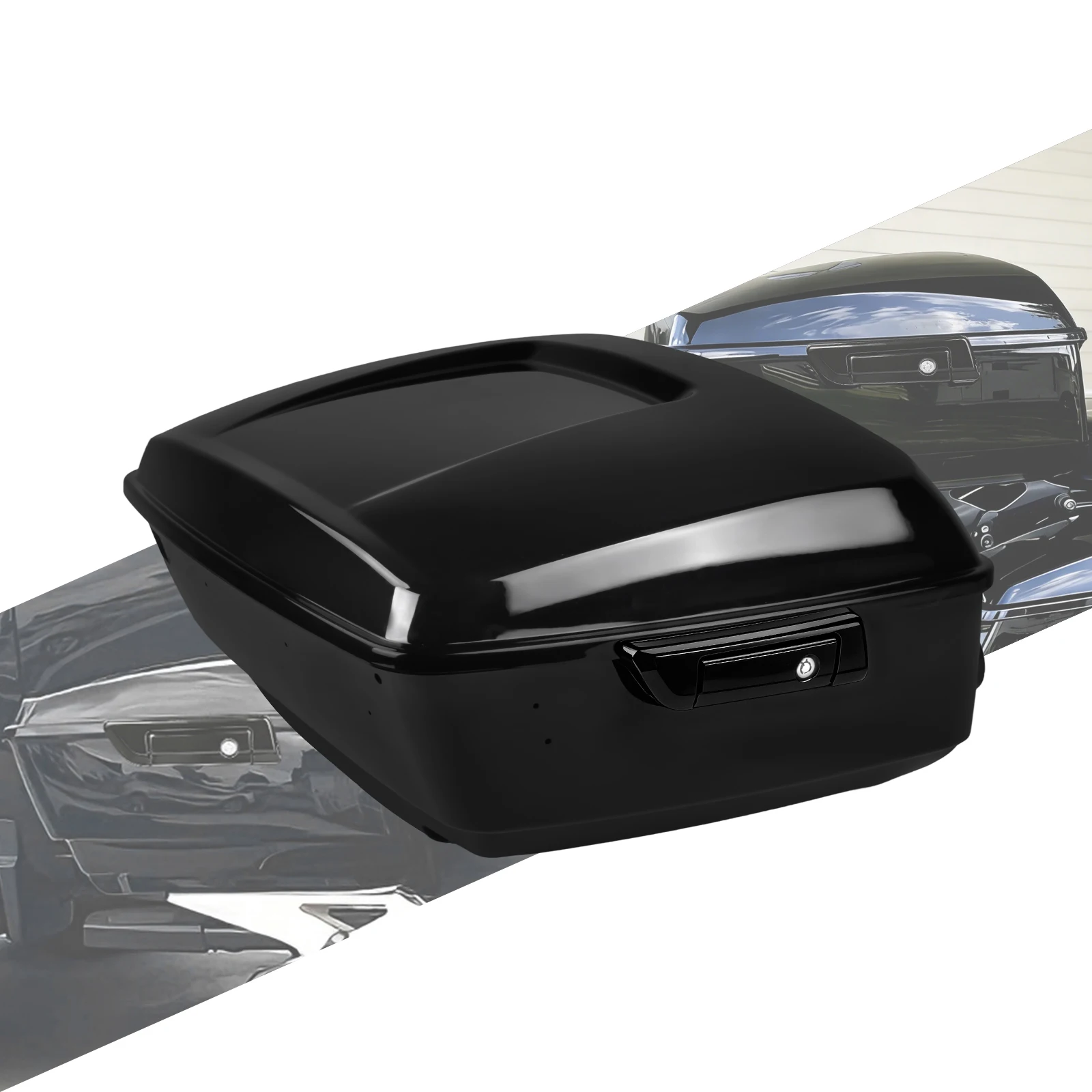 

Travel Motorcycle Accessories Black 13.7" Trunk Latch Fit For Harley Touring CVO FLHXSE 14-25 Secure Luggage Connection Design