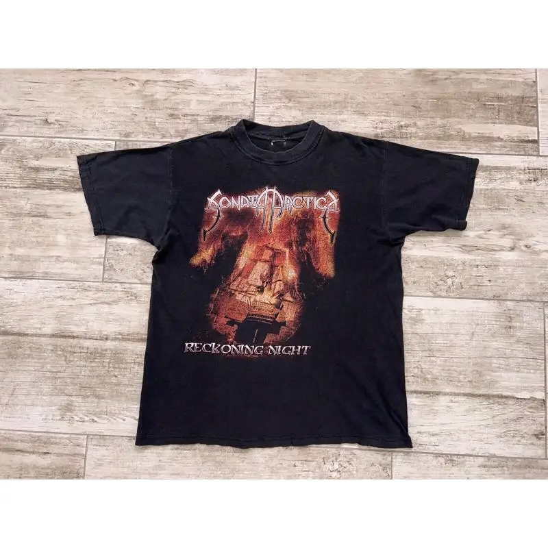 

Sonata Arctica Reconing Night Черная хлопковая футболка из 100% хлопка