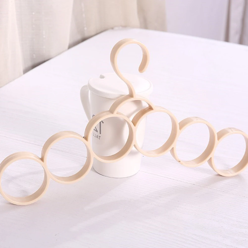 

Multifunctional Hanger Clothes Scarf Tie Rack Closet Organizer Standard Size 6 Loops Multifunction Hanger Saves Space