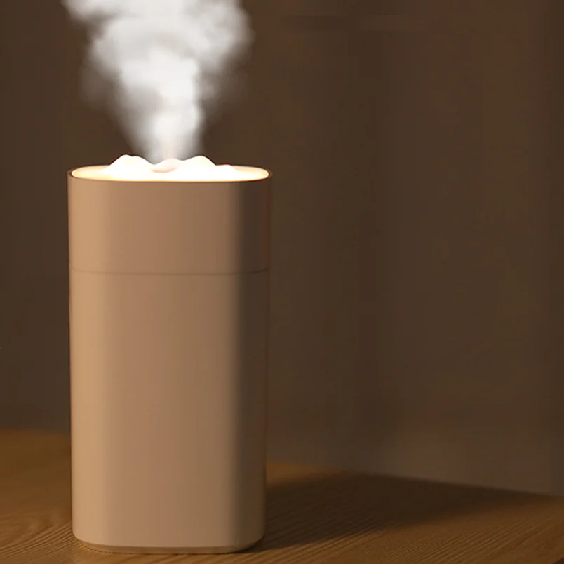 New Small Portable Snow Mountain Shape Usb Humidifier Mini Mist Sprayer Air Moisturizer For Car Office Home Indoor