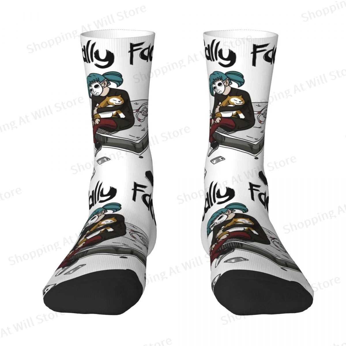 Sally Face Puzzle Game Unisex Winter Socks Cycling Fun printing Socks Street Style Crazy Sock