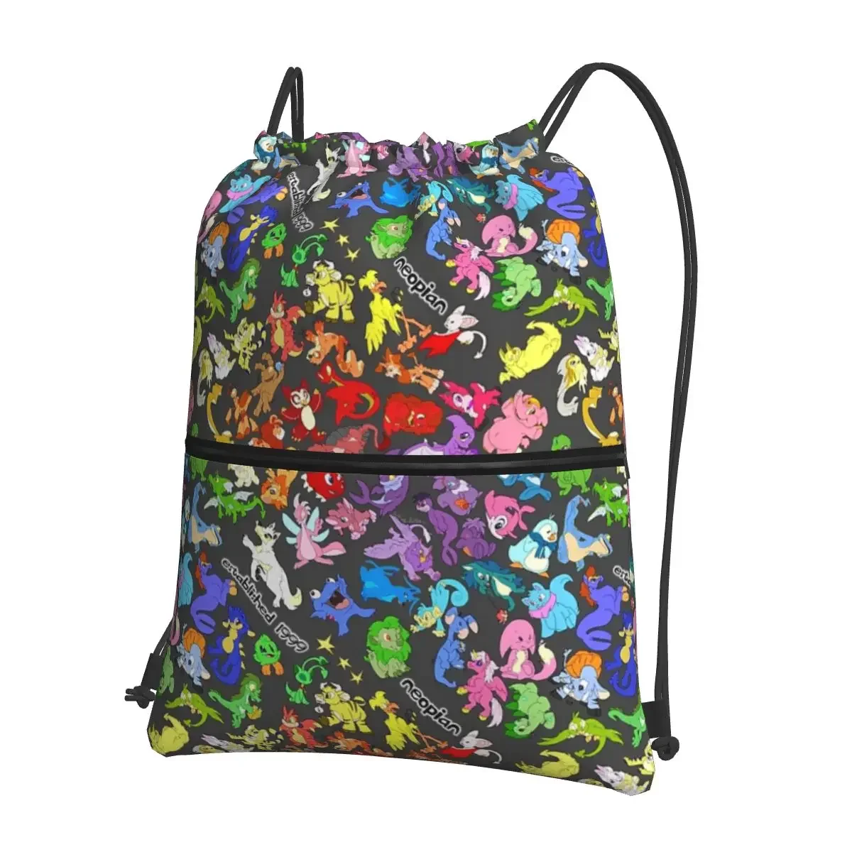 

NEOSPLASH! All The Neopets, All Over Print! Portable Backpacks Drawstring Bag Casual Shoes Bags For Travel Sport Man Woman