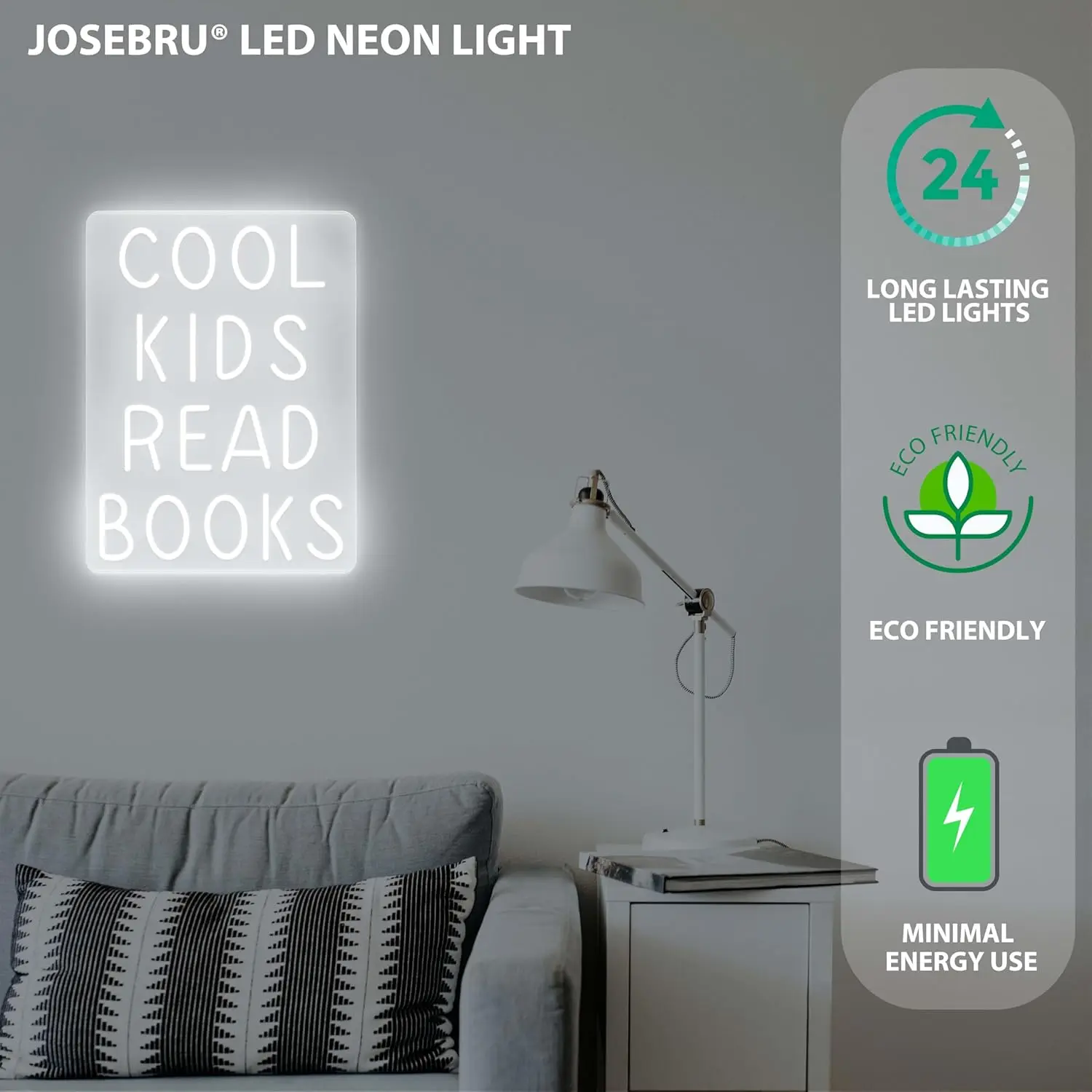 Cool Kids Read Books Neon Sign Book Lovers parole Quotes Sign Kid Room Light Wall Art for Library Classroom Read Corner Decor