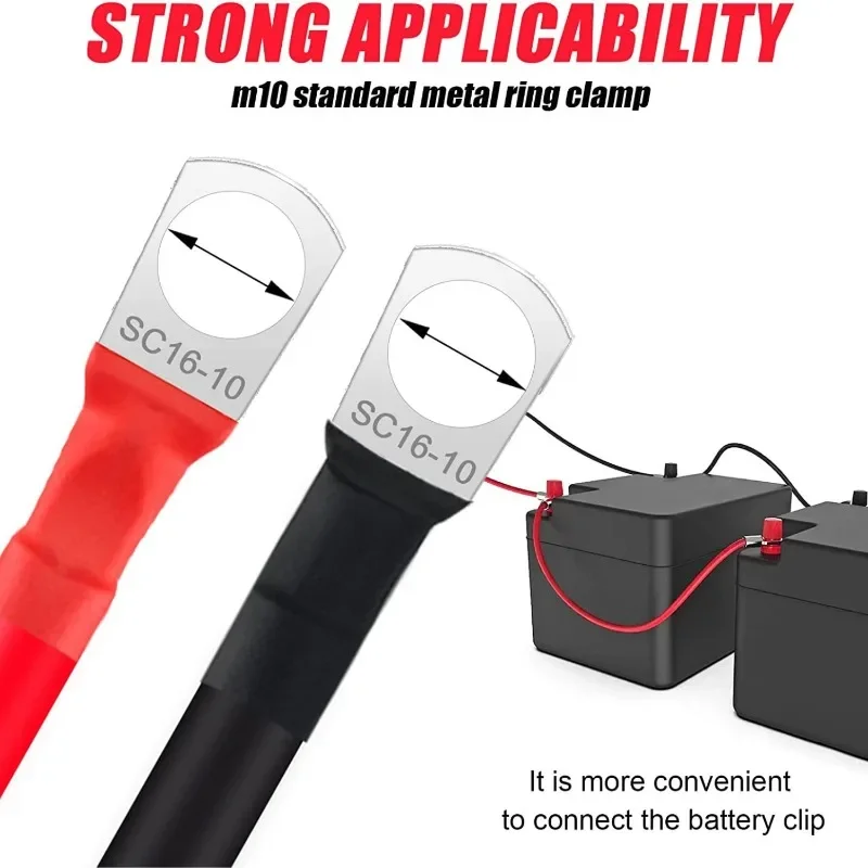 2/4AWG 30 cm Batterie-Inverter-Kabel-Set mit Anschlüssen, verseiltes Kupferkabel, Solarstrom-Verbindungskabel mit Ösen – Detail 4