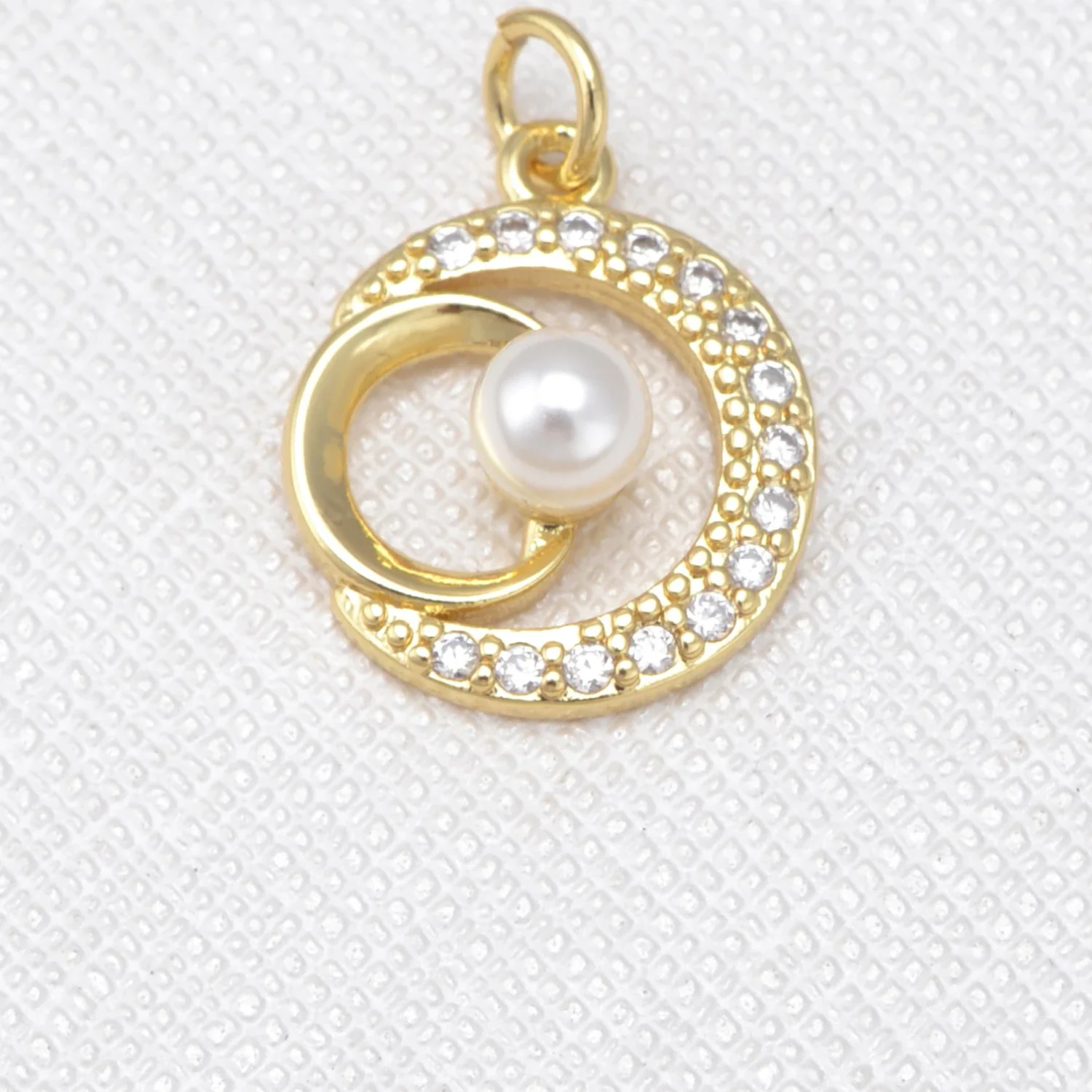 13Pcs Brass Zircon Pearl Pendant DIY Jewelry Earring Necklace Making Supplies Heart Star Bow Moon Charm High Quality Accessories