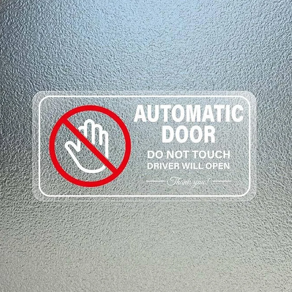 For Cars For Trucks Do Touch Sticker For Door Reminders White PVC Material Resistant Non-marking Removal For Cars