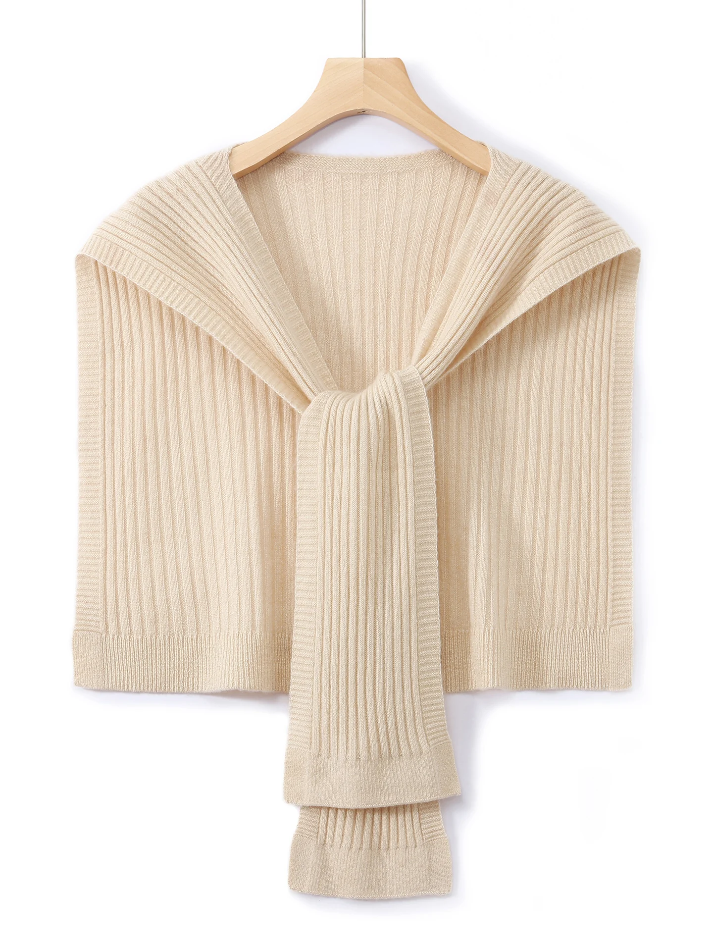 

TLOML Early Spring New Arrivals Women's 100% Merino Wool Knit Shawls Fashion Scarf Cashmere Knitwear Casual Simple Solid Shawls