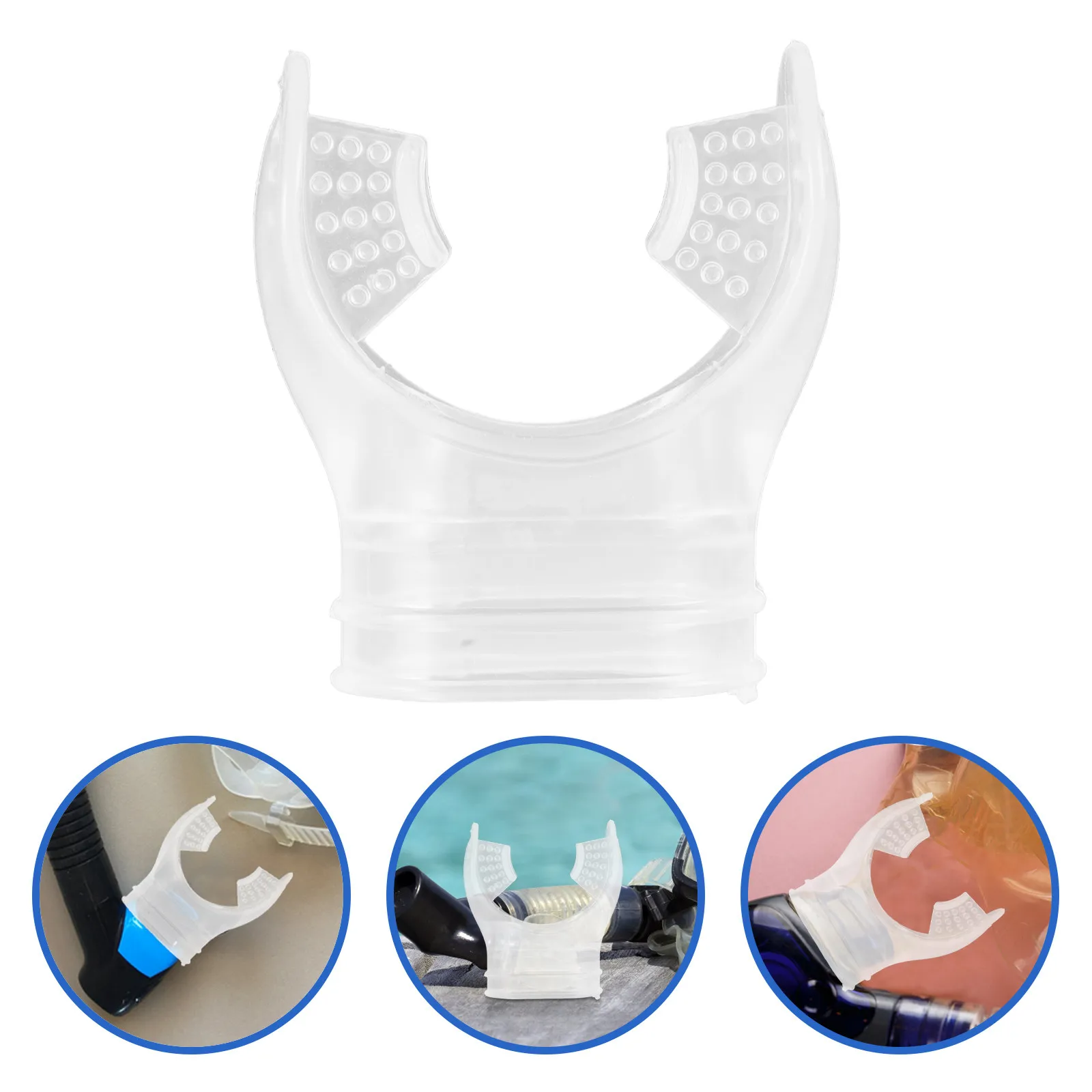 

Набор из 5 универсальных сменных мундштуков для снорклинга, удобное прозрачное пластиковое снаряжение для дайвинга и подводного плавания, защита для рта