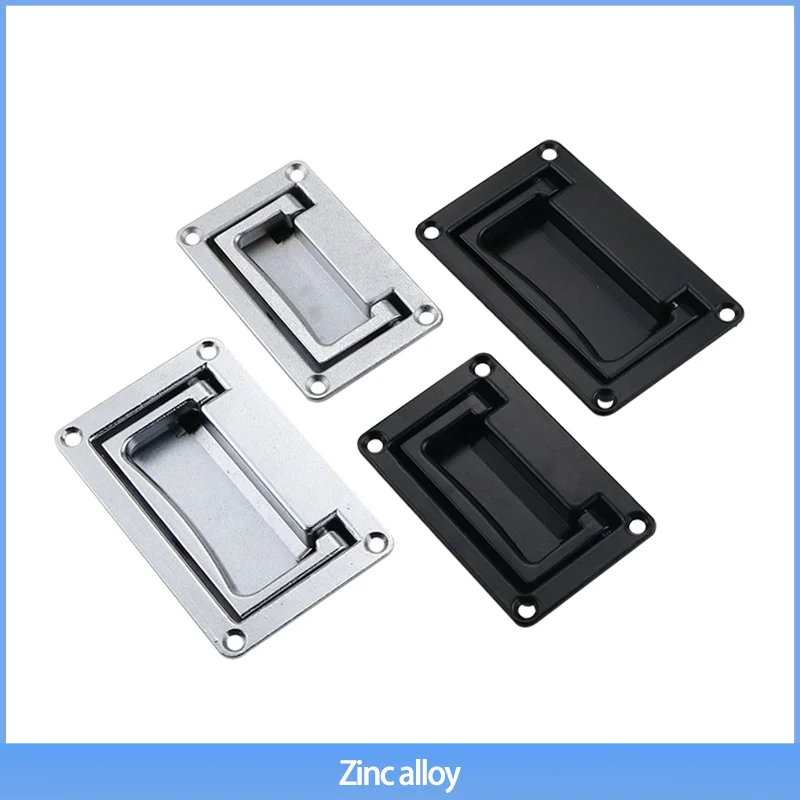 

Industrial Equipment Cabinet Box Zinc Alloy Recessed Handle Folding Cover-type Concealed Square Handle